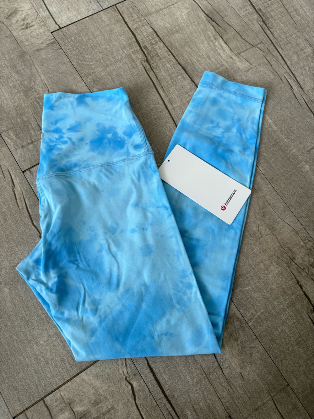 lululemon athletica Blue Tie-Dye Leggings